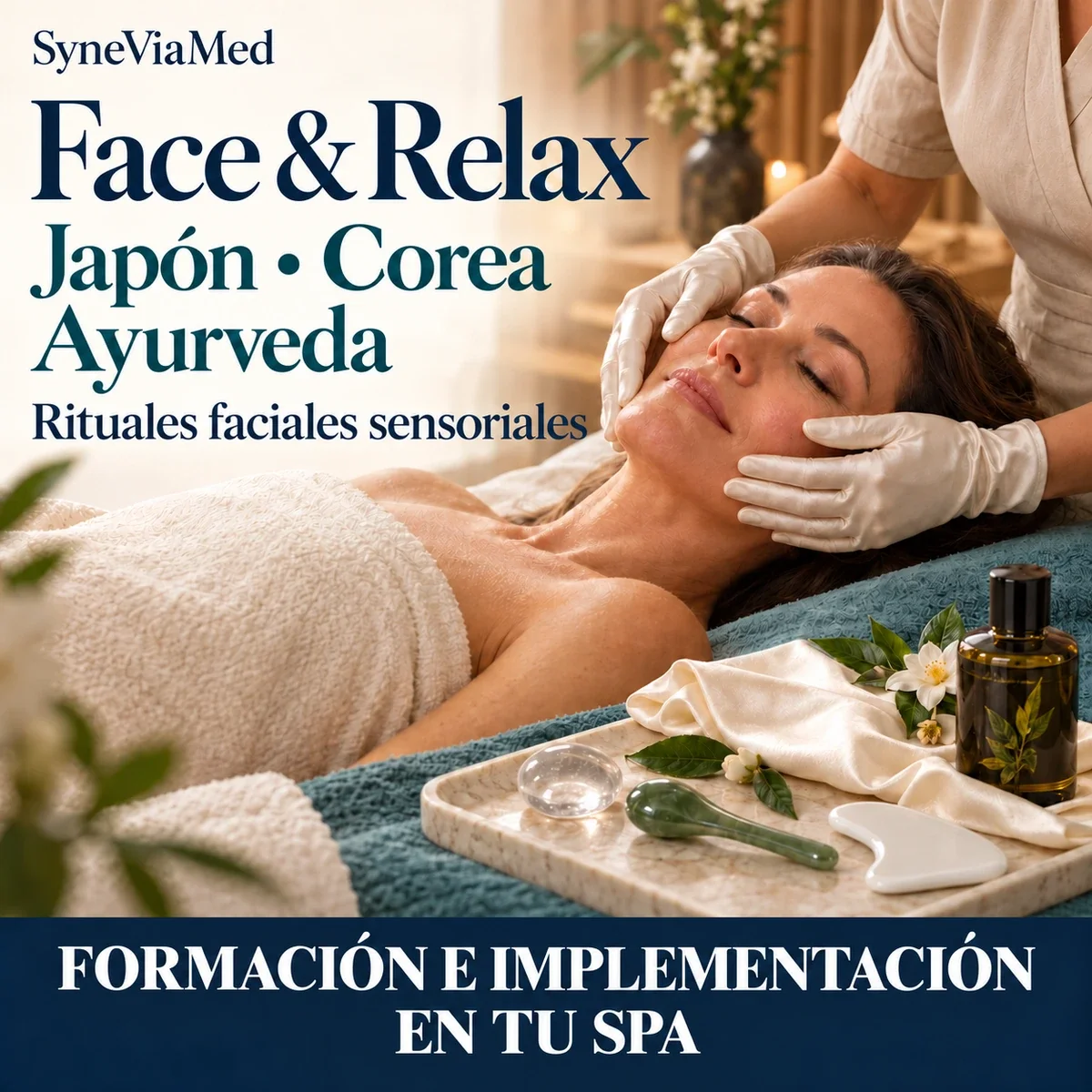 Face & Relax – rituales faciales sensoriales – formación e implementación SyneViaMed