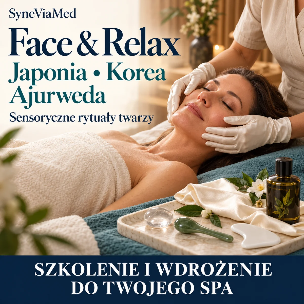 Face & Relax – sensoryczne rytuały twarzy – szkolenie i wdrożenie SyneViaMed