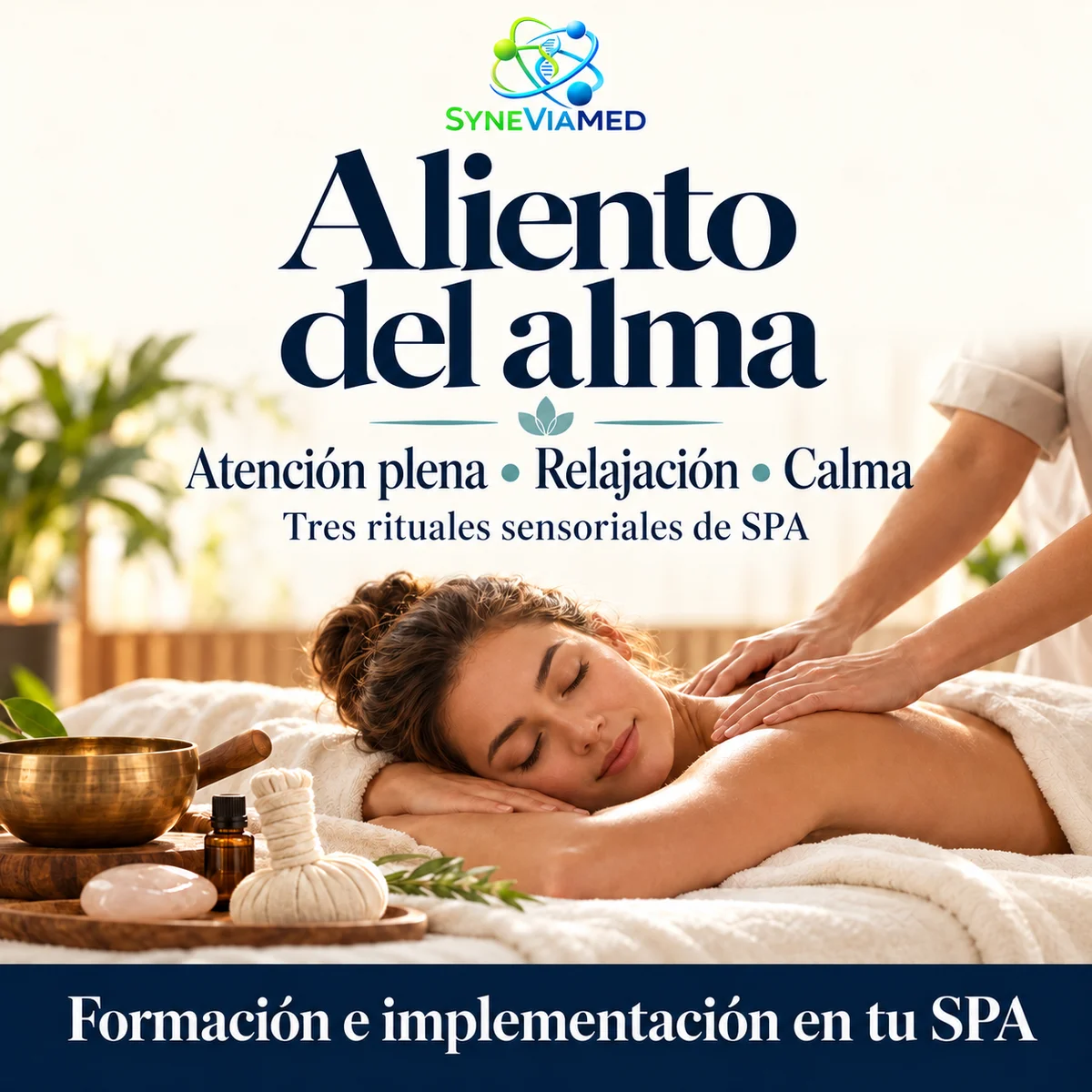Aliento del alma – tres rituales sensoriales de spa – formación e implementación SyneViaMed
