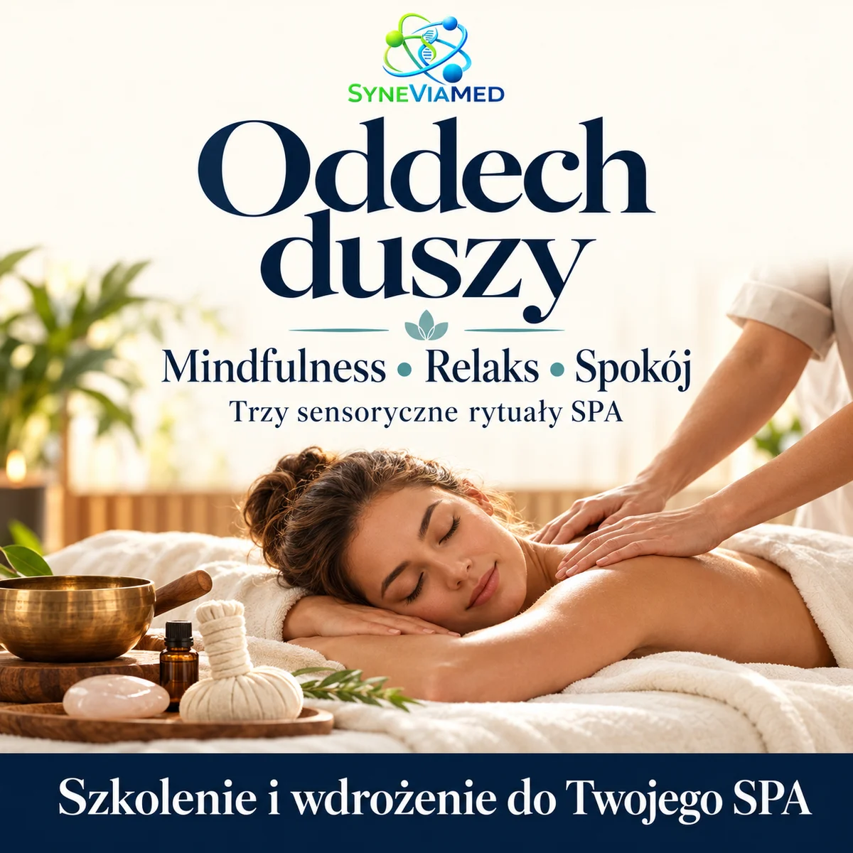 Oddech duszy – trzy sensoryczne rytuały SPA – szkolenie i wdrożenie SyneViaMed