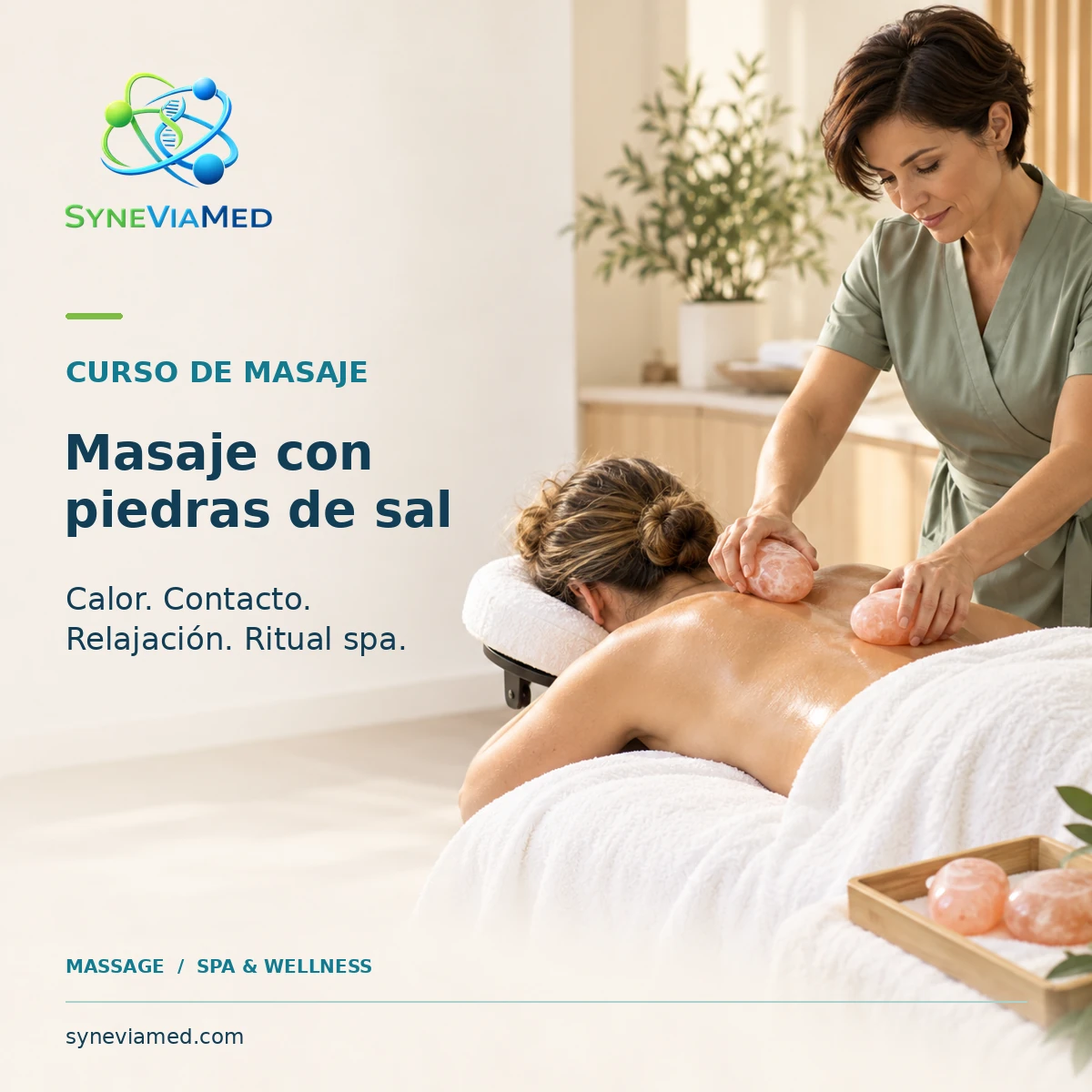 Curso de masaje con piedras de sal del Himalaya – SyneViaMed