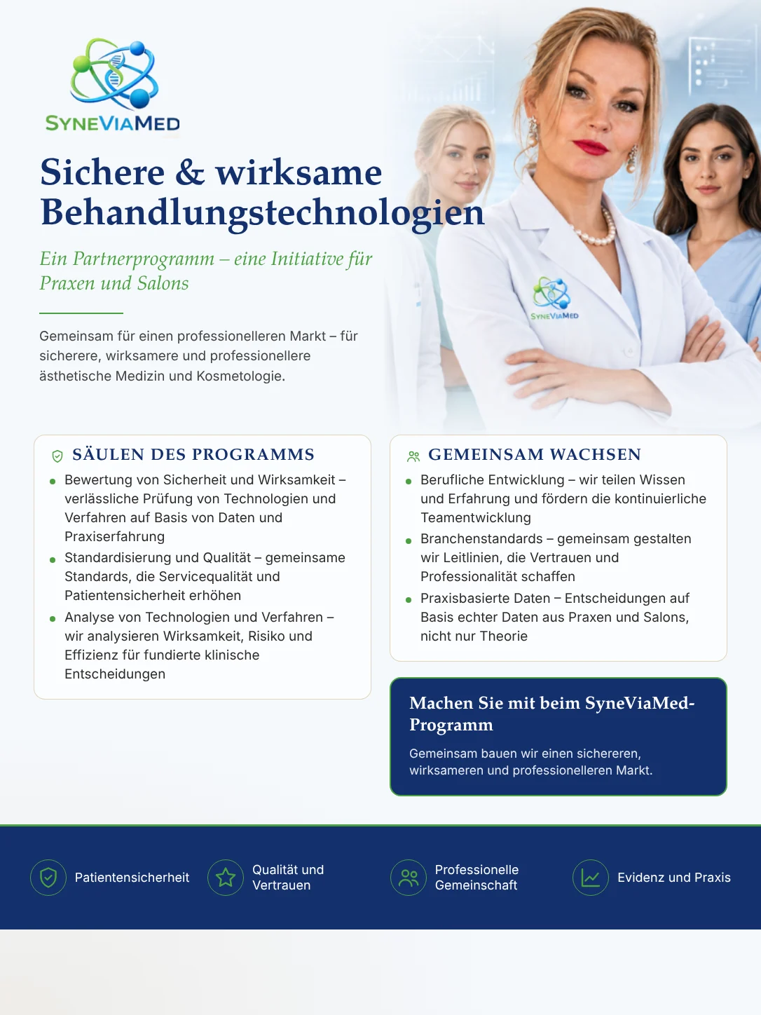 Bewertung von Sicherheit und Wirksamkeit von Behandlungen – SyneViaMed
